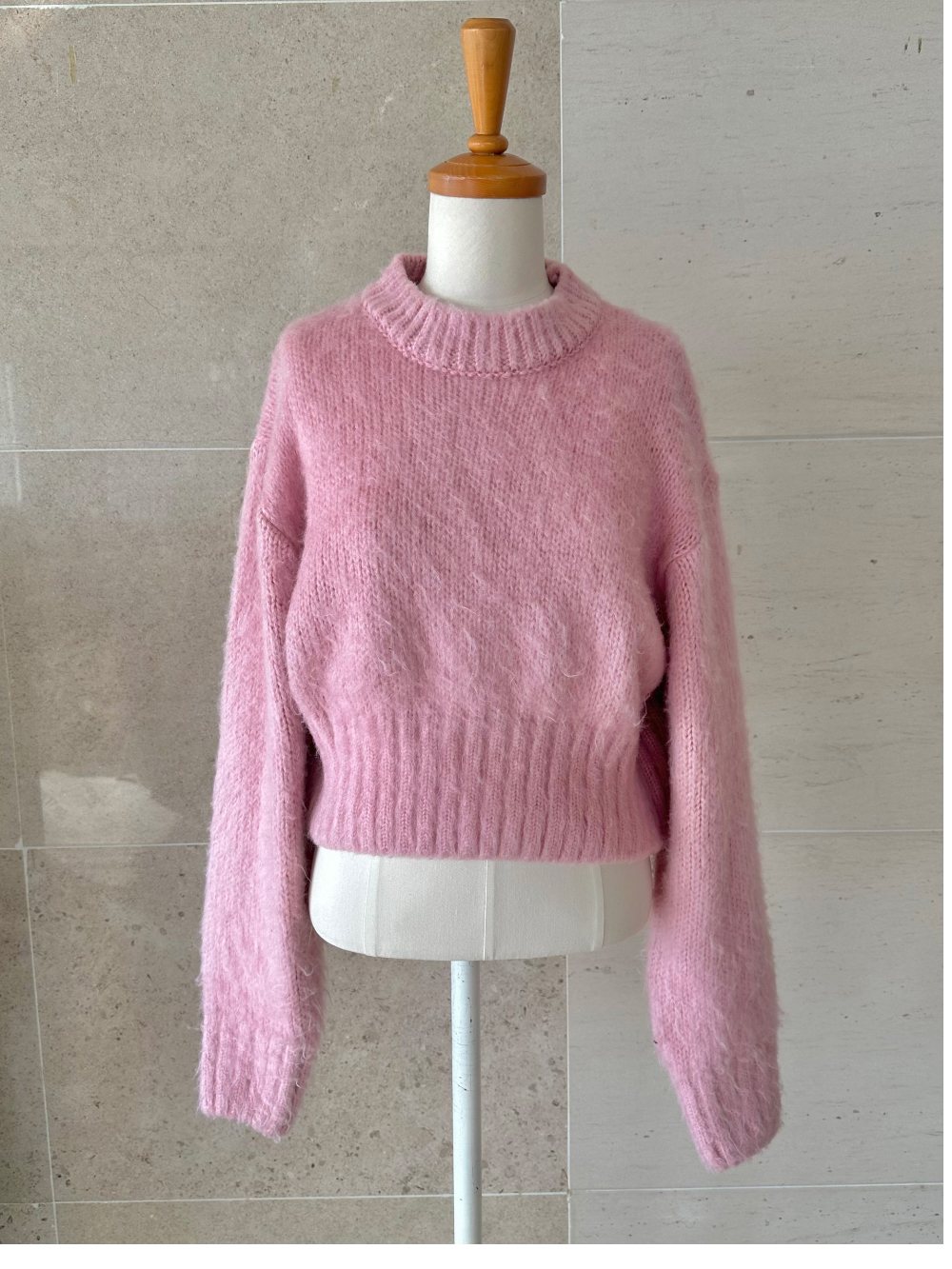 긴팔 티셔츠 핑크 색상 이미지-S1L46
