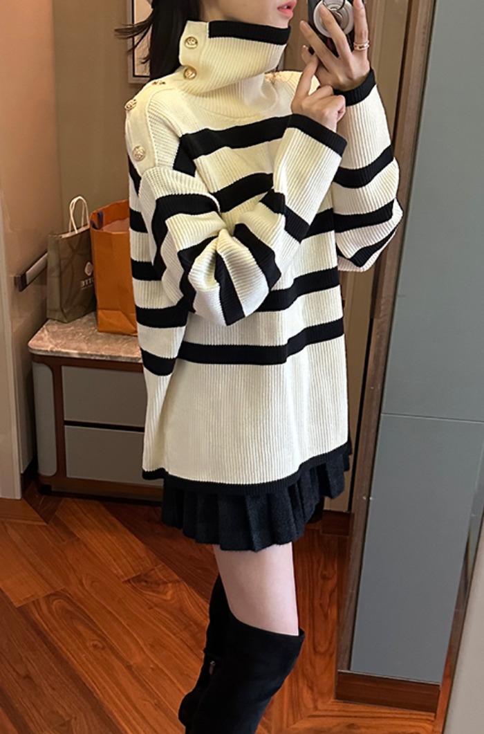 marine stripe knit