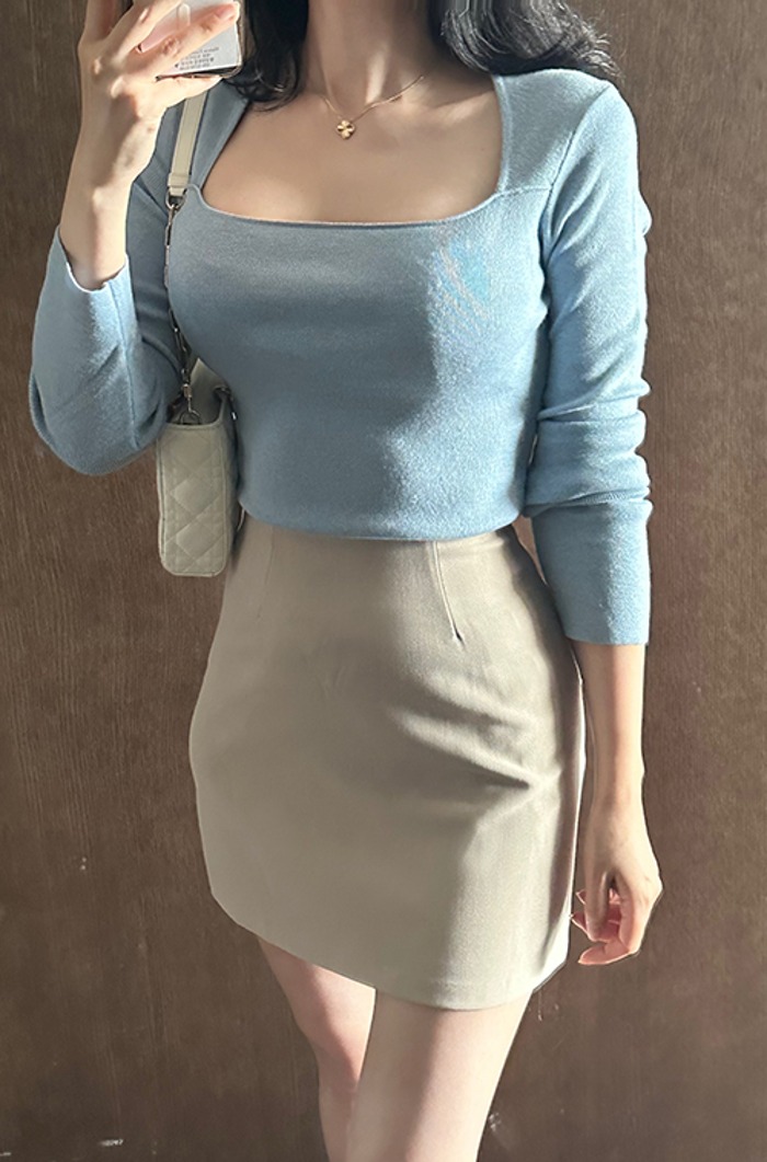 text mini skirt